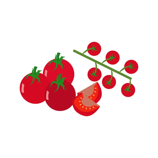 Illustration de légumes tomates — Image vectorielle