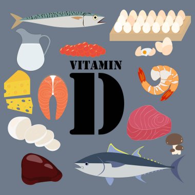 D vitamini illüstrasyon