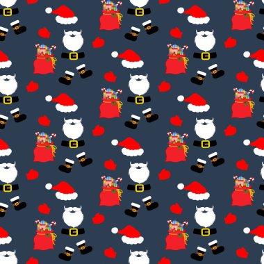 Noel Baba kostümü kusursuz desen