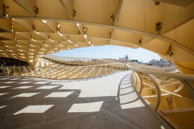 Seville Plaza de la Encarnacion çarpıcı hayal Metropol Parasol