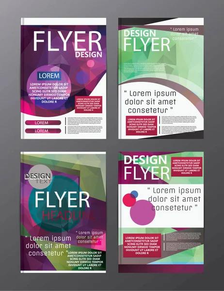 Çokgen Modern broşür düzeni tasarım şablonu. El ilanı broşür kapak sunu 