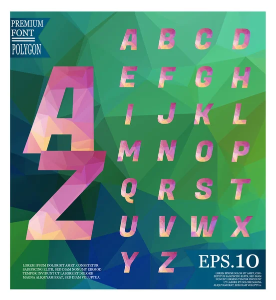 Yazı tipi lowpoly üzerinde arka plan düşük Poli dokulu üçgen şekiller rasgele desen tasarım