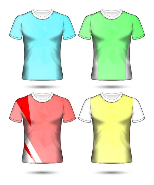 Shirt Sjabloon Rug Vector Voorzijde Ontwerp Wit Shirt Mode Kleding — Stockvector