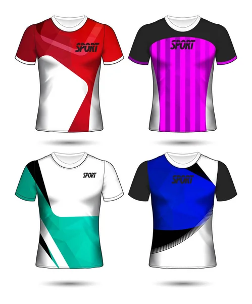 Ensemble Modèle Maillot Football Maillot Football Style Shirt Conception Votre — Image vectorielle