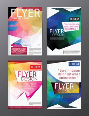 Düzeni tasarım şablonu yıllık rapor el ilanı broşür Modern arka plan. illüstrasyon vektör çokgen 