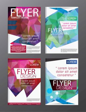 Düzeni tasarım şablonu yıllık rapor el ilanı broşür Modern arka plan. illüstrasyon vektör çokgen 