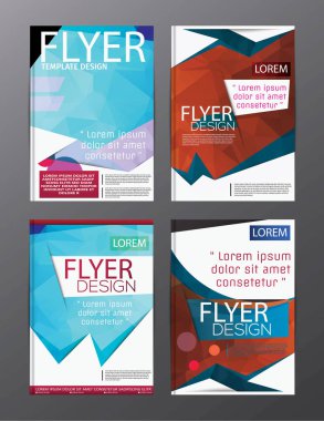 Düzeni tasarım şablonu yıllık rapor el ilanı broşür Modern arka plan. illüstrasyon vektör çokgen 