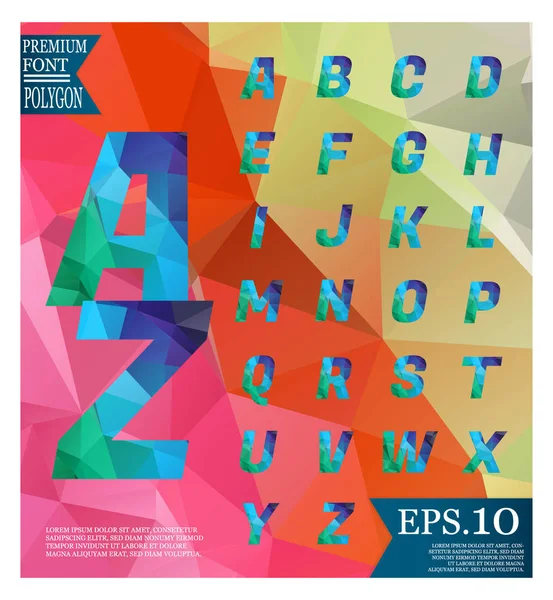 Yazı tipi lowpoly üzerinde arka plan düşük Poli dokulu üçgen şekiller rasgele desen tasarım