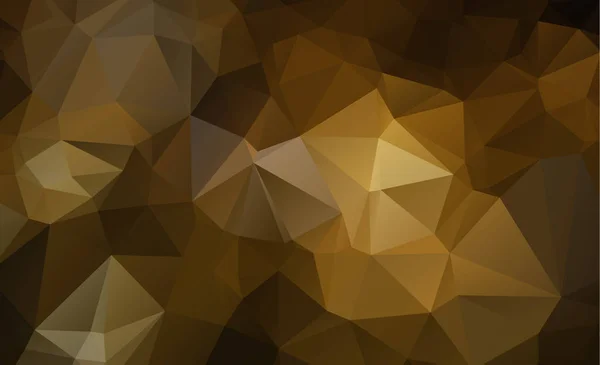 Light Orange Vector Low Poly Kristall Hintergrund Polygon Muster Low — Stockvektor