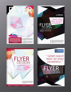 Düzeni tasarım şablonu yıllık rapor el ilanı broşür Modern arka plan. illüstrasyon vektör çokgen 