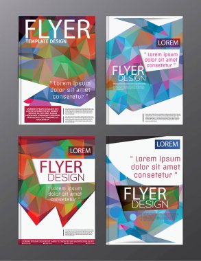 Düzeni tasarım şablonu yıllık rapor el ilanı broşür Modern arka plan. illüstrasyon vektör çokgen 