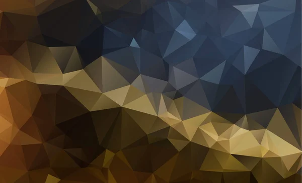 Light Orange Vector Low Poly Kristall Hintergrund Polygon Muster Low — Stockvektor