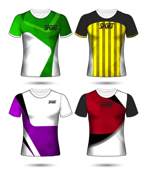 Ensemble Modèle Maillot Football Maillot Football Style Shirt Conception Votre — Image vectorielle