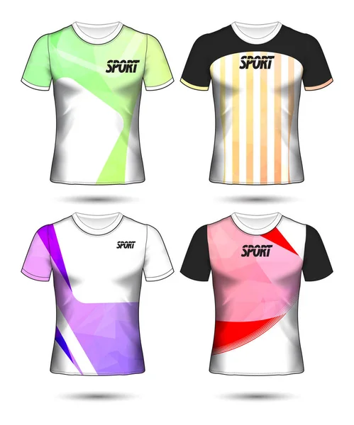 Conjunto Futebol Futebol Jersey Modelo Shirt Estilo Projete Sua Ilustração — Vetor de Stock