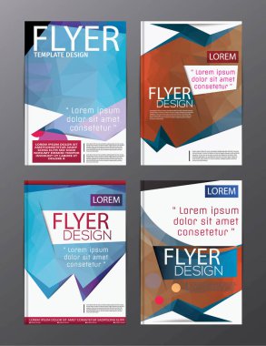 Düzeni tasarım şablonu yıllık rapor el ilanı broşür Modern arka plan. illüstrasyon vektör çokgen 