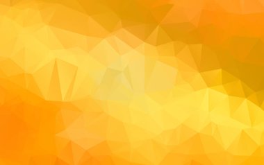 Turuncu poligonal illüstrasyon, hangi üçgen oluşur ışık. Geometrik arka plan gradyan ile Origami tarzında. İşiniz için üçgen tasarım