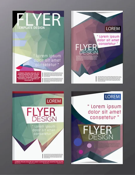 Düzeni tasarım şablonu yıllık rapor el ilanı broşür Modern arka plan. illüstrasyon vektör çokgen 