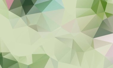 Üçgen oluşur soyut yeşil. Geometrik arka plan gradyan ile Origami tarzında. İşiniz için üçgen tasarım.