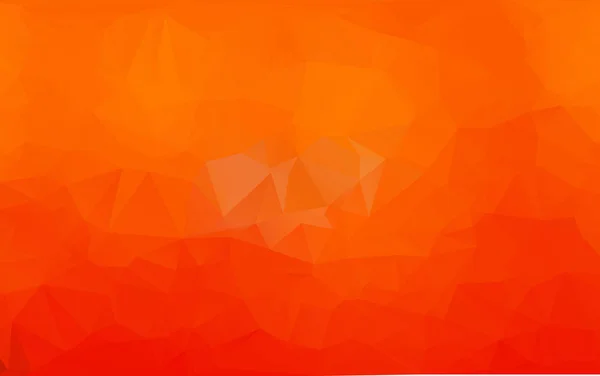 Светло Оранжевая Многоугольная Иллюстрация Состоящая Треугольников Геометрический Фон Стиле Оригами — стоковый вектор