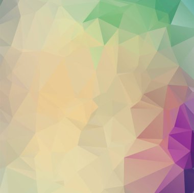 -Üçgen düşük poli desen - poligonal geometrik soyut arka plan tam renkli spektrum gökkuşağı