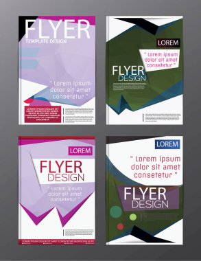 Düzeni tasarım şablonu yıllık rapor el ilanı broşür Modern arka plan. illüstrasyon vektör çokgen 