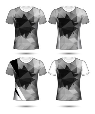 Futbol takımı veya futbol forması şablonu tişört stili, futbol kulübü vektör ilüstrasyonunuzu tasarlayın