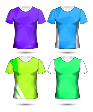 Futbol takımı veya futbol forması şablonu tişört stili, futbol kulübü vektör ilüstrasyonunuzu tasarlayın