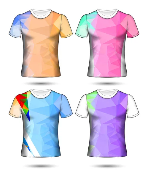 サッカーやサッカーのジャージのテンプレートのセットTシャツスタイル あなたのサッカークラブのベクトルのイラストをデザイン — ストックベクタ