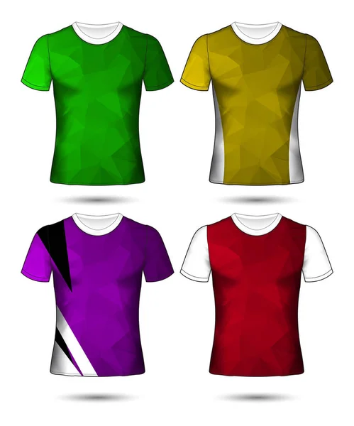 Conjunto Futebol Futebol Jersey Modelo Shirt Estilo Projete Sua Ilustração —  Vetores de Stock