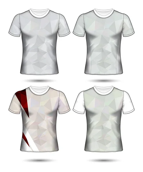 Set Calcio Calcio Jersey Modello Shirt Stile Progettare Vostra Illustrazione — Vettoriale Stock