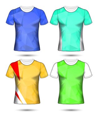  t-shirt şablonları soyut geometrik farklı co topluluğu