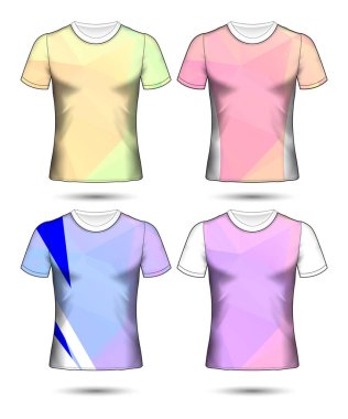  t-shirt şablonları soyut geometrik farklı co topluluğu
