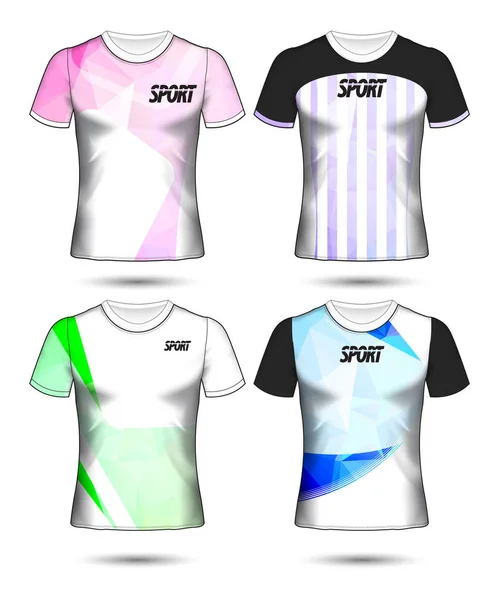 Набор футбола или футболка шаблон футболки стиль, дизайн — стоковый вектор