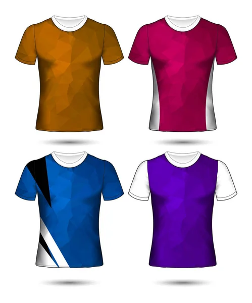 Sada fotbal kit nebo fotbalový dres šablony pro fotbalový klub — Stockový vektor