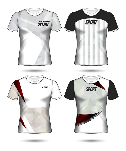 Набор футбола или футболка шаблон футболки стиль, дизайн — стоковый вектор