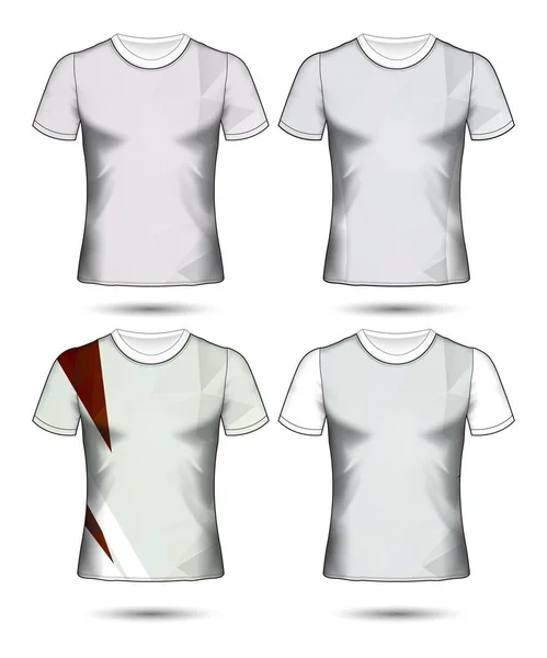 T-shirt sjablonen abstract geometrische collectie van verschillende co — Stockvector