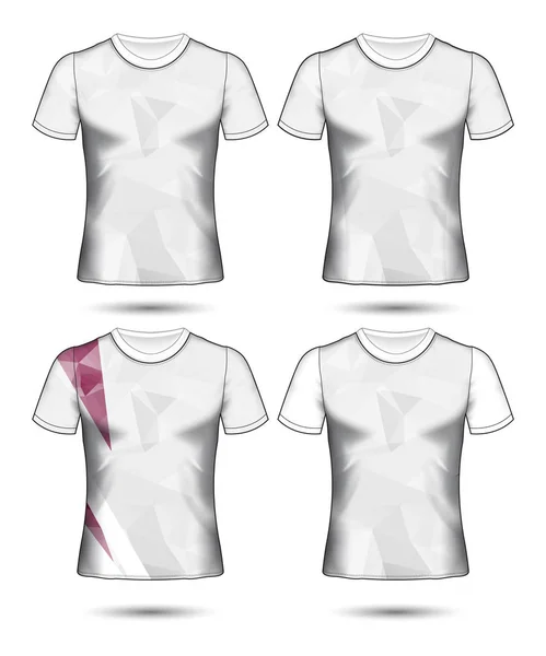 Modelos de t-shirt coleção geométrica abstrata de diferentes co —  Vetores de Stock