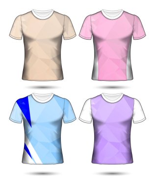  t-shirt şablonları soyut geometrik farklı co topluluğu