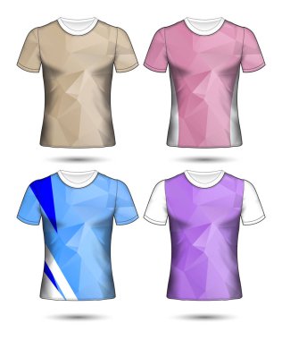  t-shirt şablonları soyut geometrik farklı co topluluğu