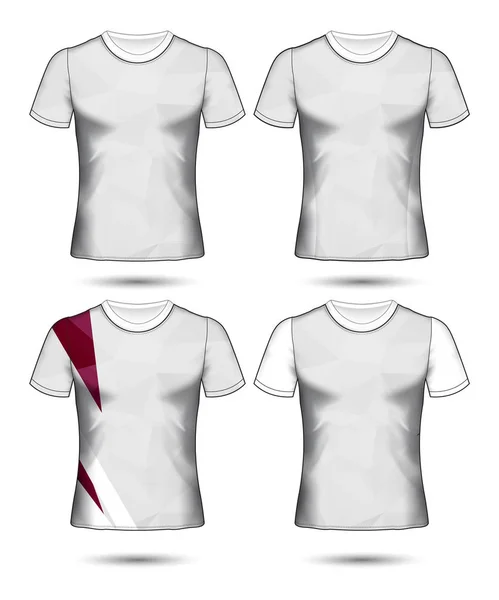 T-shirt sjablonen abstract geometrische collectie van verschillende co — Stockvector