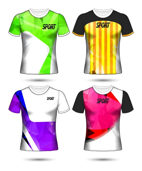 Conjunto de camiseta de fútbol o camiseta de fútbol estilo camiseta, Diseño — Vector de stock