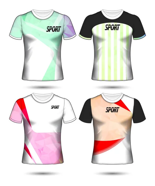 Set von Fußball oder Trikot-Vorlage T-Shirt-Stil, Design — Stockvektor