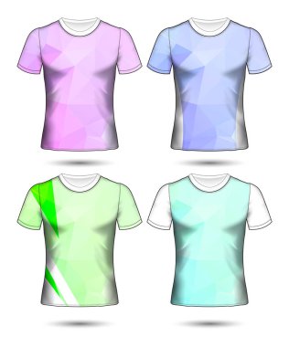  t-shirt şablonları soyut geometrik farklı co topluluğu