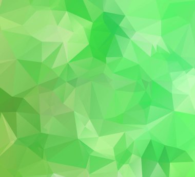 Açık yeşil vektör Çokgen soyut zemin. Çokgen soyut