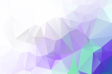 Düşük Poli arka plan mavi renklerde üçgen