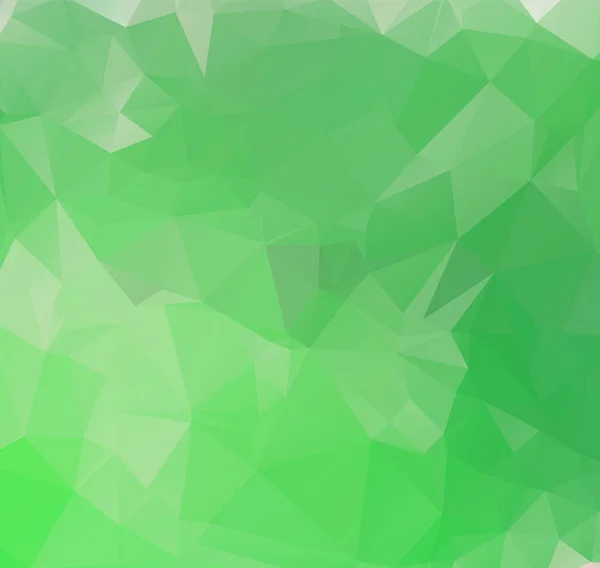 Fondo abstracto de polígono vectorial verde claro. Resumen poligonal — Archivo Imágenes Vectoriales