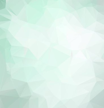 Açık yeşil vektör Çokgen soyut zemin. Çokgen soyut