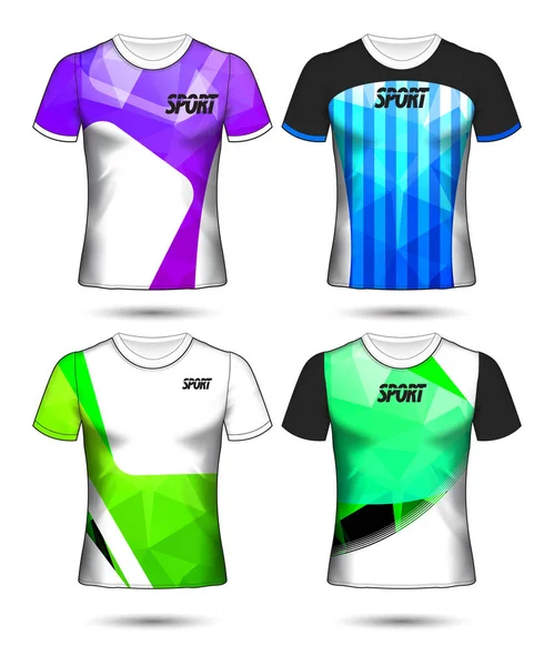 Conjunto de camiseta de fútbol o camiseta de fútbol estilo camiseta, Diseño — Vector de stock