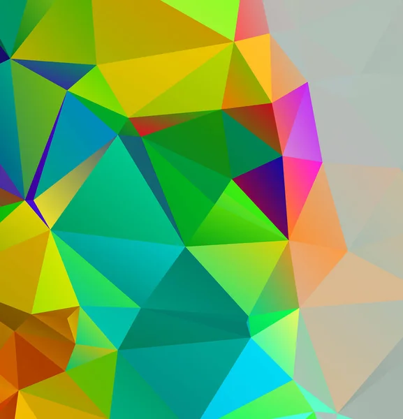 Abstracte Multicolor Full Color regenboog achtergrond. Vector polygo — Stockvector