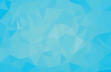 Düşük Poli arka plan mavi renklerde üçgen